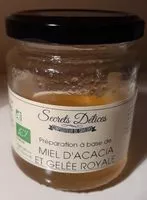 Jumlah gula yang masuk Miel d'acacia et gelée royale bio