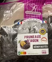 Cantidad de azúcar en Pruneau Agen dénoyauté IGP