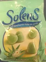 Quantité de sucre dans Solens Gommes à L'eucalyptus Menthol
