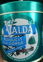 Sucre et nutriments contenus dans Valda