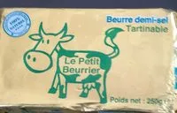 Cantidad de azúcar en Beurre demi sel tartinable