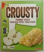 Suhkru kogus sees Barres de céréalesPomme Verte