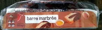 入っている砂糖の量 Barre moelleuse marbrée