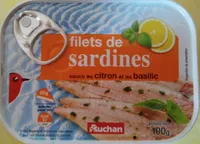 Zuckermenge drin Filets de sardines Sauce Citron Basilic