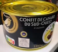 Sokerin määrä sisällä Confit De Canard du sud-ouest 4 cuisses