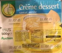 Suhkru kogus sees Crème dessert saveur vanille