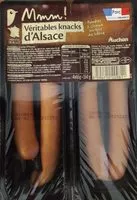 Sokerin määrä sisällä Véritables knacks d'Alsace