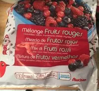 Amount of sugar in Fruits entiersFruits rouges
