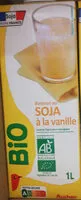 入っている砂糖の量 Soja vanille Bio