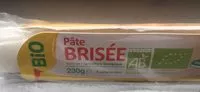 Suhkru kogus sees Pâte brisée issue de l'agriculture biologique