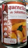 Quantité de sucre dans Quenelles de saumon avec morceaux de saumon fumé sauce crevette