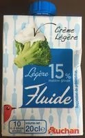 Quantité de sucre dans Crème légère fluide15% mat. gr.