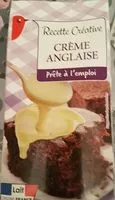 चीनी की मात्रा Crème anglaise saveur vanille