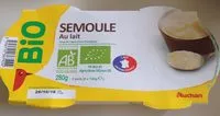 चीनी की मात्रा Semoule au lait - Issue de l'Agriculture Biologique