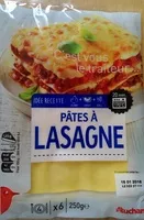 入っている砂糖の量 Pâtes à lasagnes