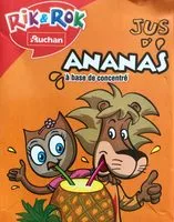 Zuckermenge drin Jus d'ananas à base de concentré