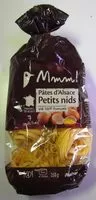 入っている砂糖の量 Pâtes d'Alsace aux 7 oeufs frais au kilo de semoule de blé dur Coquillettes, Petits Nids, Papillons, Spaetzle, Spaghetti, Torsades, blé 100% français