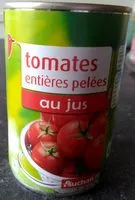 Zuckermenge drin Tomates Entières Pelées au Jus