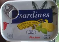 Jumlah gula yang masuk Sardines marinade citron basilic - sans huile