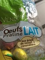 Amount of sugar in Œufs Pralinés Lait aux éclats de noisettes caramélisées