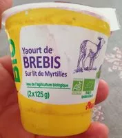 Quantité de sucre dans Yaourt de Brebis sur lit de Myrtille
