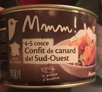 Sokerin määrä sisällä Confit de canard du Sud Ouest 4-5 cuisses