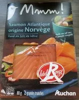 Sokerin määrä sisällä Saumon Atlantique origine Norvège (label rouge)