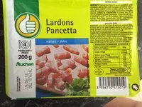 Cantidad de azúcar en Lardons nature