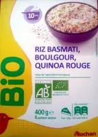 Suhkru kogus sees Riz basmati, boulgour, quinoa rouge issus de l'agriculture biologiqueIT- BIO- 007Agriculture UE / non UE