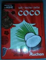 Zuckermenge drin Lait de coco