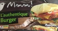 Sokerin määrä sisällä L'authentique burger