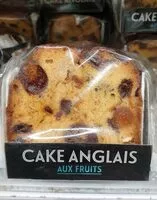 Sokerin määrä sisällä cake anglais aux fruits