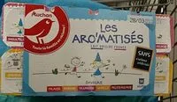 入っている砂糖の量 Les AROMATISESsaveurs fraise, banane, framboise, vanille, fruits des bois