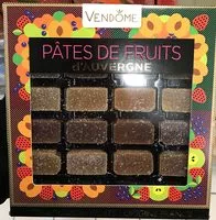 Amount of sugar in Les pâtes de fruits d'Auvergne