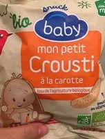 Sucre et nutriments contenus dans Baby auchan