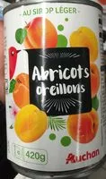 入っている砂糖の量 Oreillons d'abricots au sirop léger