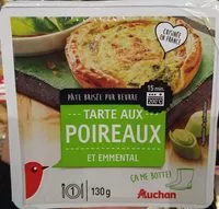 Suhkru kogus sees Tarte aux poireauxcrème fraîche, emmental