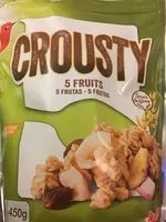 Cantidad de azúcar en Crousty 5 Fruits