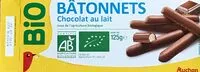 चीनी की मात्रा Bâtonnets chocolat au lait BIO