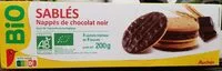 Suhkru kogus sees Sablés nappés chocolat noir