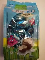 Amount of sugar in Oeufs choco lait et fourrage lait