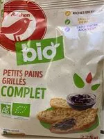 Suhkru kogus sees Petits Pains Grillés Complet sans sucres ajoutés biologique