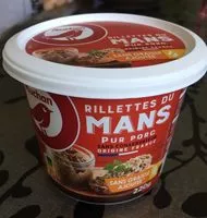 Amount of sugar in Rillettes du Mans pur porc sans conservateur sans graisse ajoutée