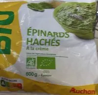 Suhkru kogus sees Epinards hachés à la crème Bio