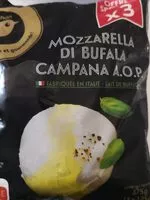 入っている砂糖の量 Mozzarella di Bufala Campana A.O.P.