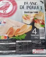 Suhkru kogus sees Blanc de poulet doré au four