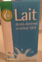 İçindeki şeker miktarı Lait demi-écrémé