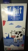 İçindeki şeker miktarı Auchan lait demi écrémé origine France