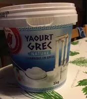 Cantidad de azúcar en Auchan yaourt grec nature 1kg