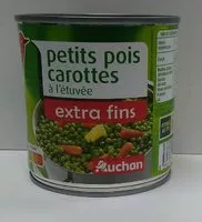 Jumlah gula yang masuk Petits pois extra fins et carottes à l'étuvée